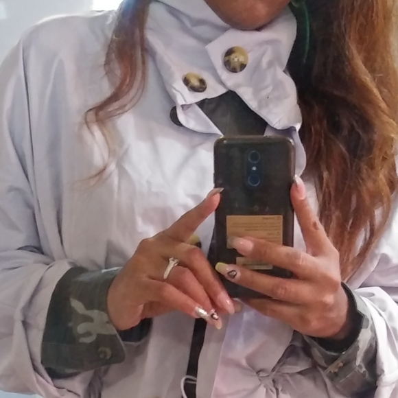 WOMEN'S JACKET, LONG BUTTON PARKA - Picture 4 of 6